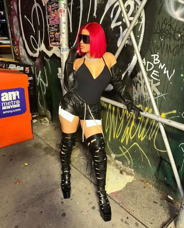 Hennessy Carolina outfit in Rick Owens, 2023