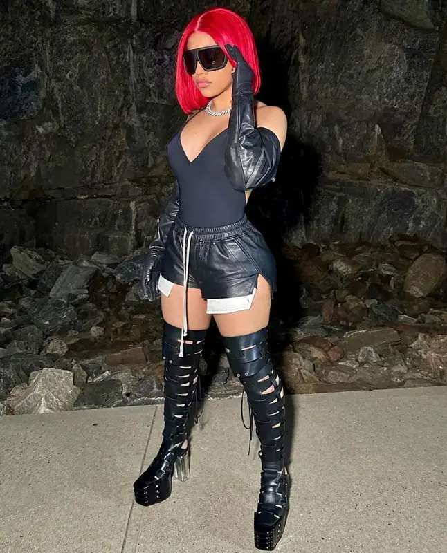 Hennessy Carolina outfit in Rick Owens, 2023