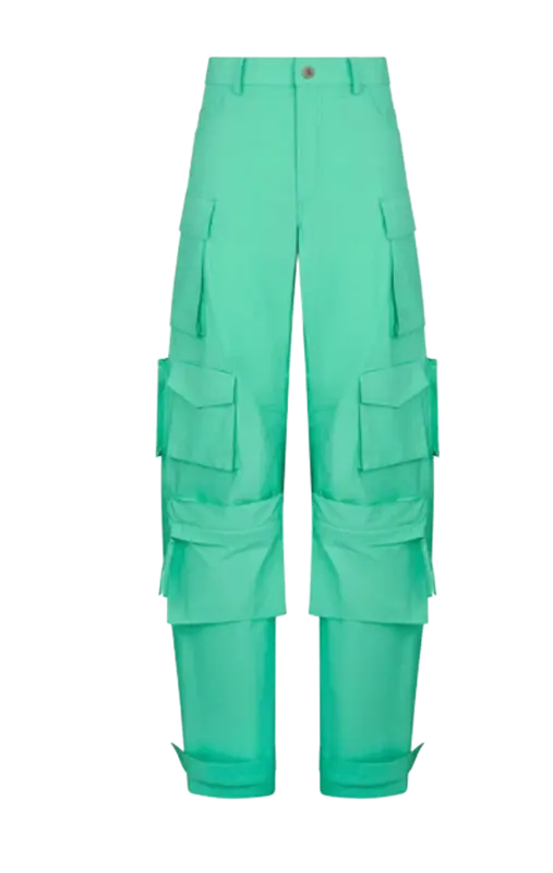 The Attico Fern Mint Long Pants $1150