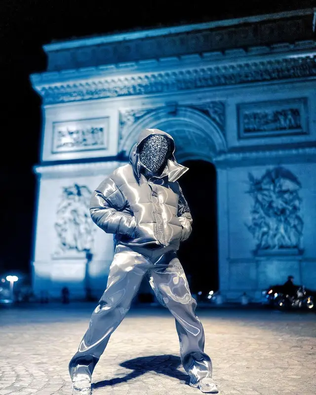 Suarvo outfit in Adidas, Custom, and Raf Simons, 2023