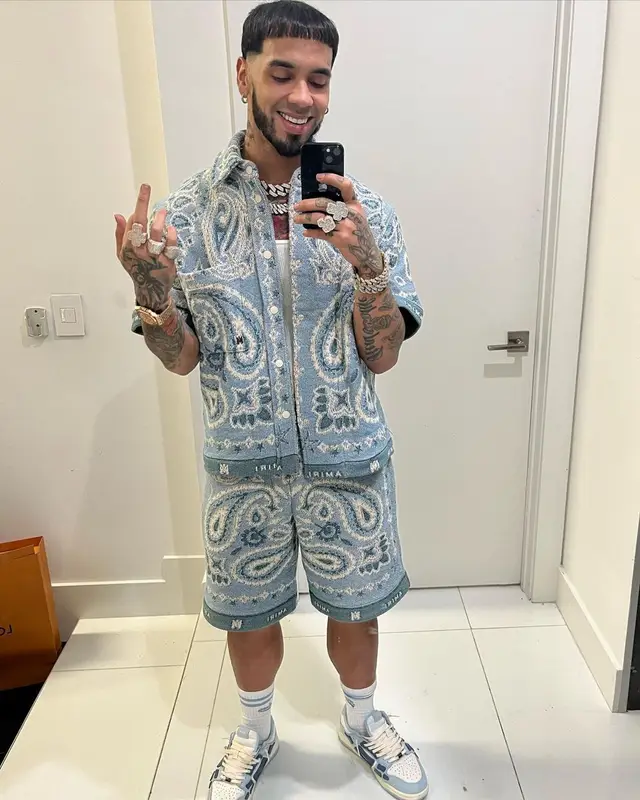 Anuel AA outfit in Amiri, 2023