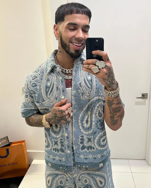Anuel AA outfit in Amiri, 2023