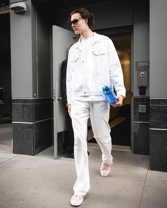 Josh Giddey outfit in Levi’s, Goyard, and Prada, 2023