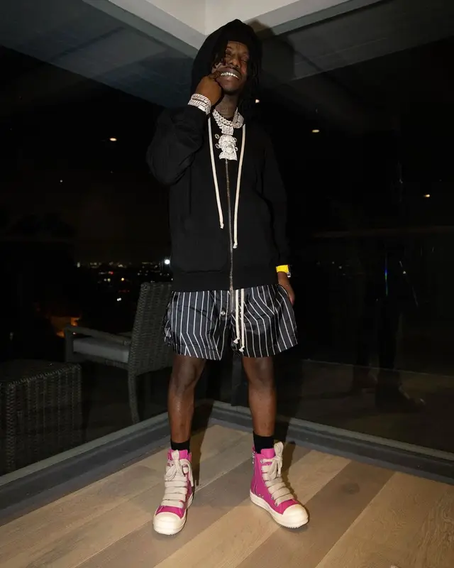 Jackboy outfit in Rick Owens, 2023