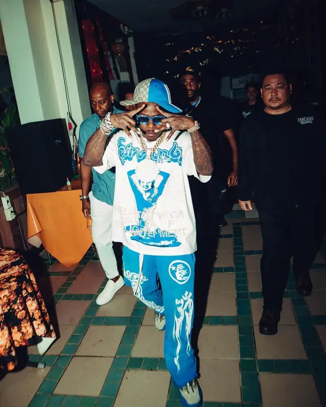 DaBaby outfit in Yeezy, Gucci, and Adidas, 2023