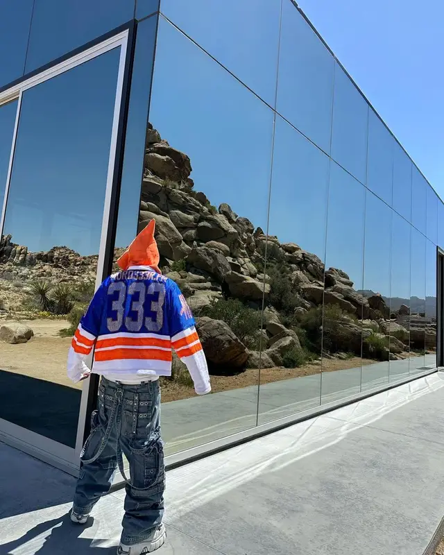 Bloody Osiris outfit in Vetements, Balenciaga, and New Rock, 2023