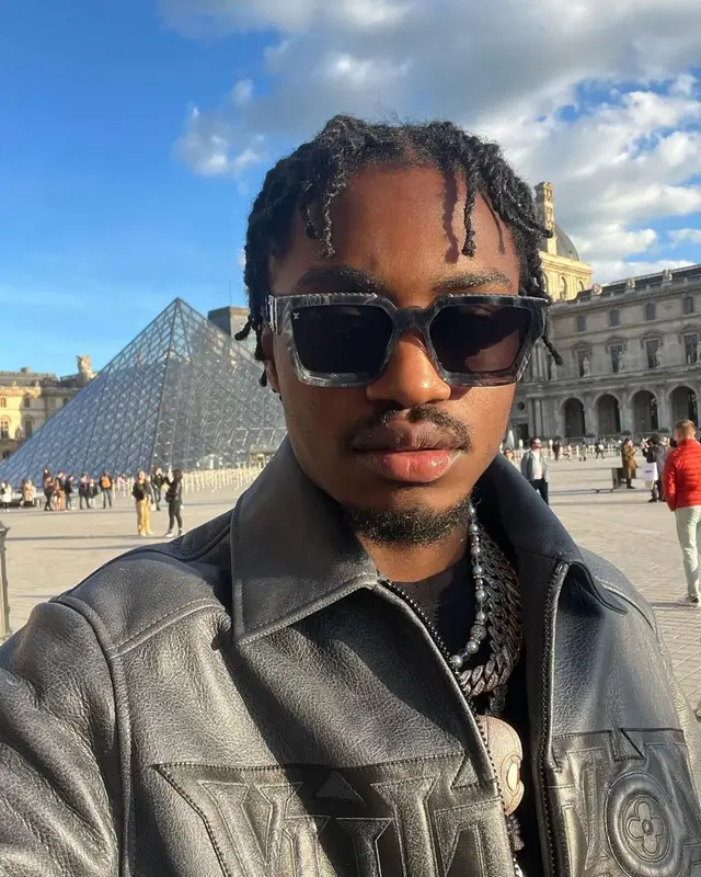Lil Tjay outfit in Louis Vuitton, 2023