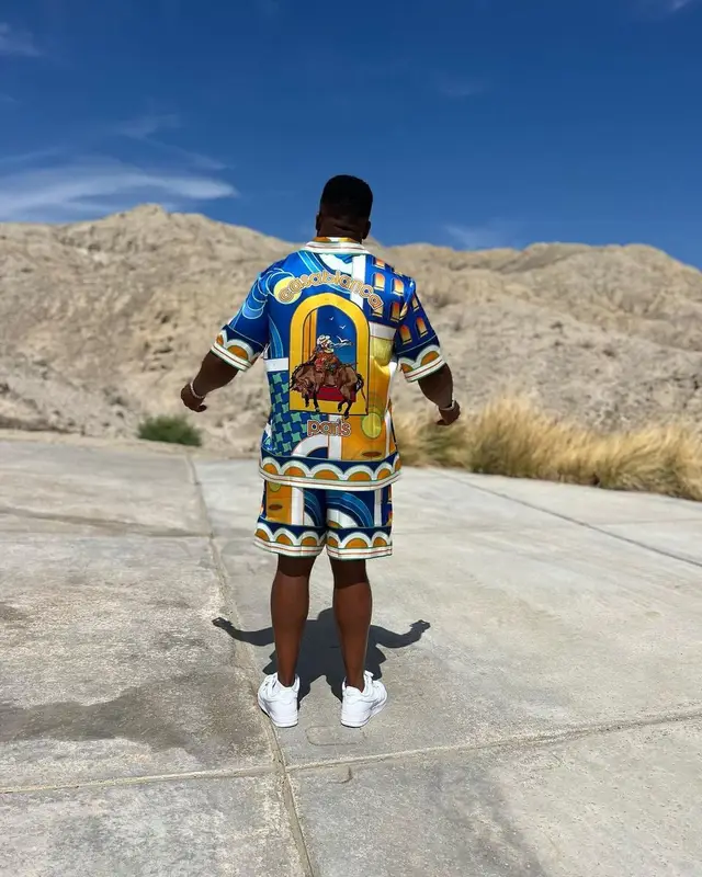 Yo Gotti outfit in Casablanca and Nike, 2023