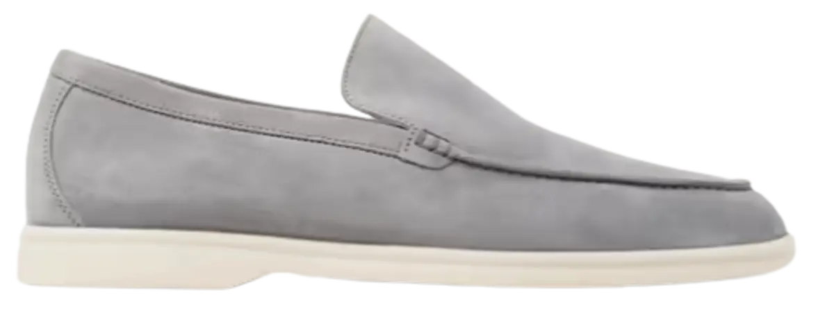 Loro Piana Summer Walk Suede Moc Toe Loafers $930