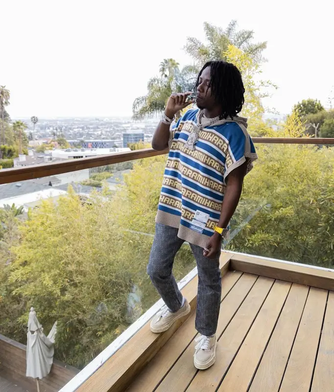Jackboy outfit in Maison Mihara Yasuhiro and Kapital, 2023
