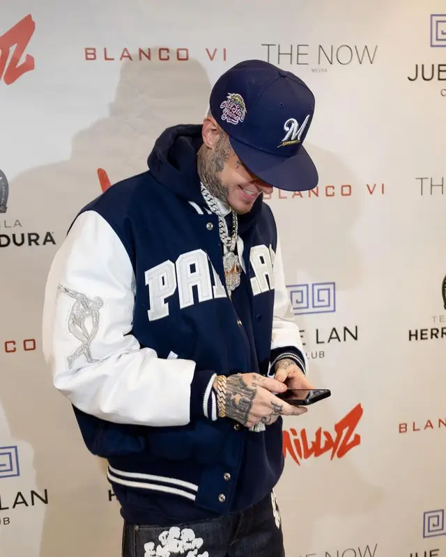 Millyz outfit in Palace, Denim Tears, and Jordan, 2023