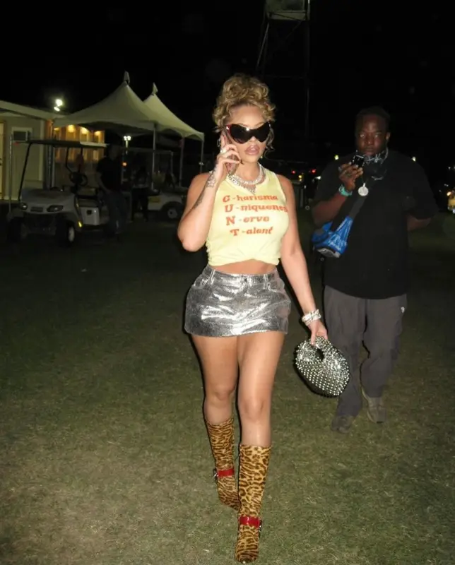 Latto outfit in Bottega Veneta, Dior, and Retrofete, 2023