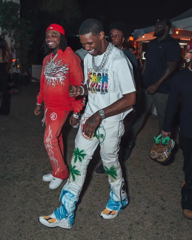 A Boogie Wit Da Hoodie outfit in Who Decides War, New Balance, and Calvin Klein, 2023