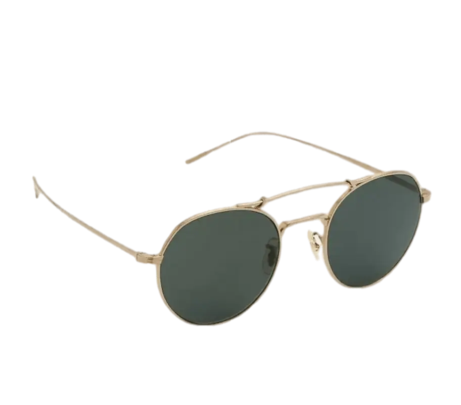 Oliver Peoples Curved Brow Titanium Aviator Sunglasses $661