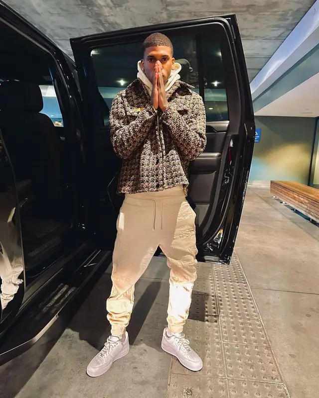 NLE Choppa outfit in Diet Starts Monday, Born Fly, and Nike, 2023