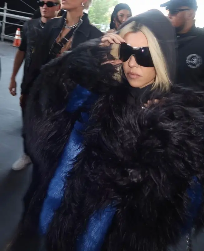 Kourtney Kardashian outfit in A Better Mistake and Acne Studios, 2023