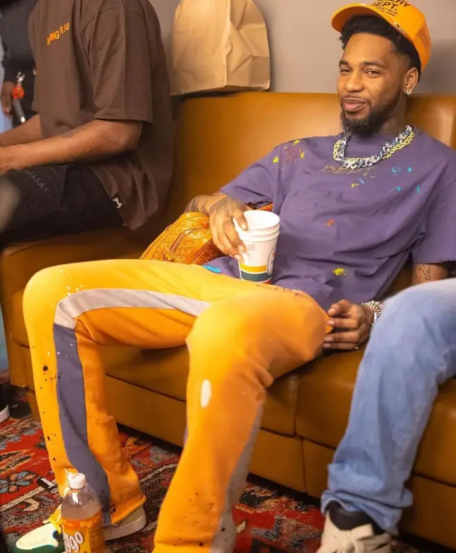 Key Glock outfit in Goyard and Gallery Dept., 2023