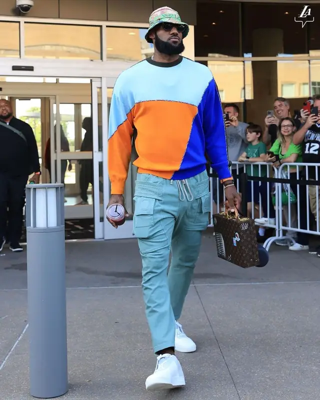 LeBron James outfit in Loewe, Rick Owens, and Ray-Ban, 2023
