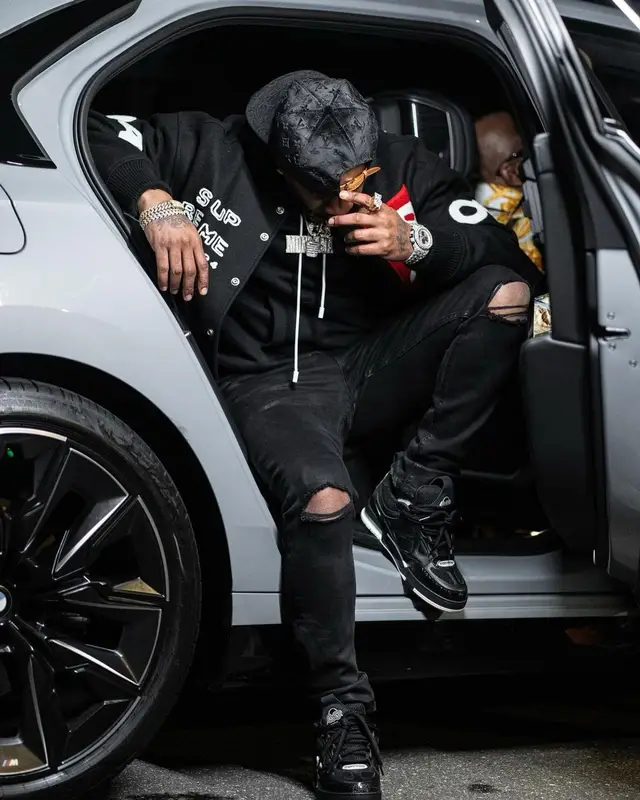 Benny The Butcher outfit in Supreme and Louis Vuitton, 2023