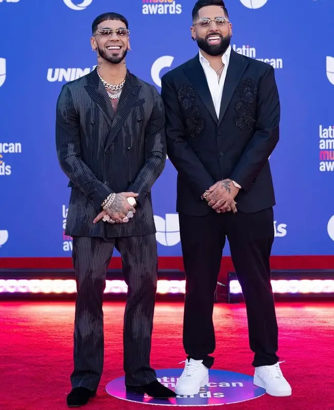 Anuel AA outfit in Amiri and Cartier, 2023