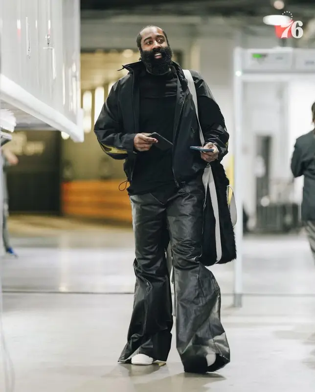 James Harden outfit in Bottega Veneta and Rick Owens, 2023