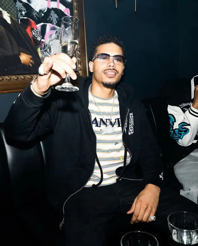 Jay Critch outfit in Lanvin, Chrome Hearts, and Cartier, 2023