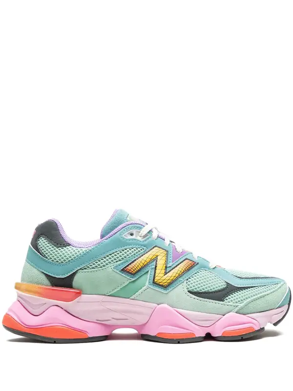 New Balance Marine Blue Suede And Mesh Trainers $253