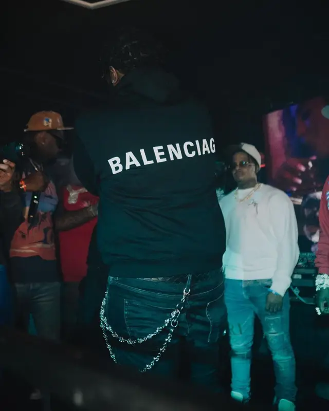 Peezy outfit in Amiri, Bottega Veneta, and Balenciaga, 2023