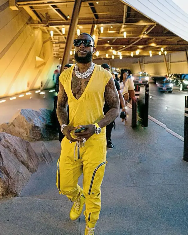 Gucci Mane outfit in Rick Owens, Jacob & Co., and Off-White, 2023