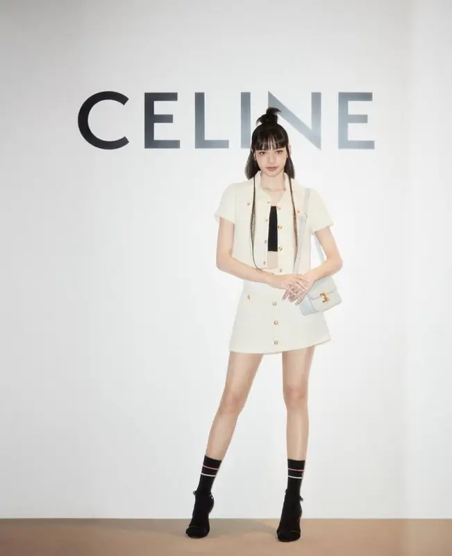 Lisa outfit in Celine, 2023