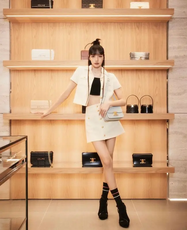 Lisa outfit in Celine, 2023