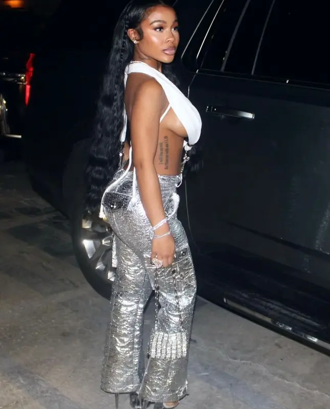 Jayda Wayda outfit in Dolce & Gabbana, Paco Rabanne, and Pleasures, 2023