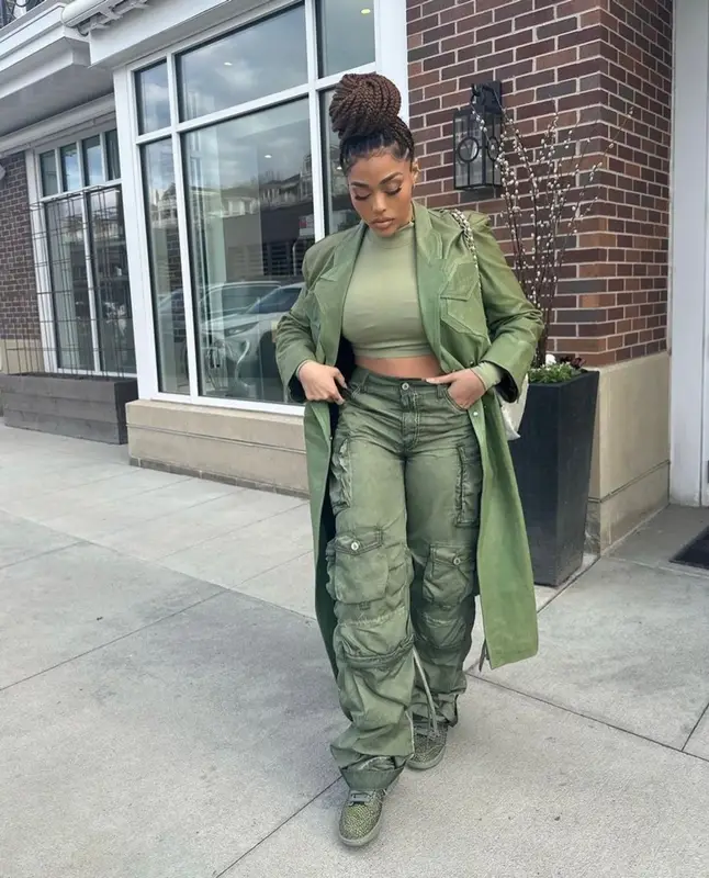 Jordyn Woods outfit in The Attico, Nike, and Chanel, 2023