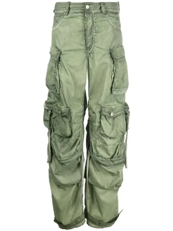 The Attico Fern low-Rise Cargo Pants $1265
