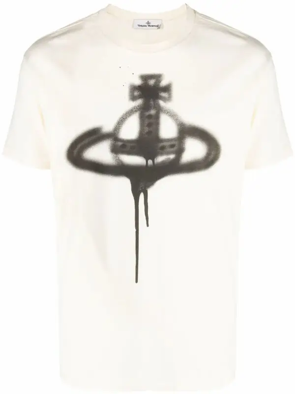 Vivienne Westwood Off-White Spray Orb T-Shirt $218