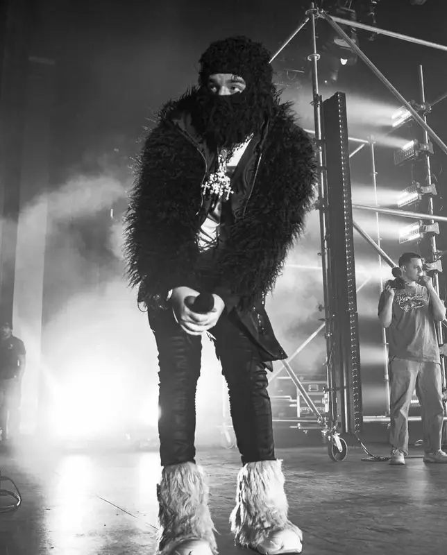 Yeat outfit in Vivienne Westwood, Rick Owens, and Lemeget, 2023