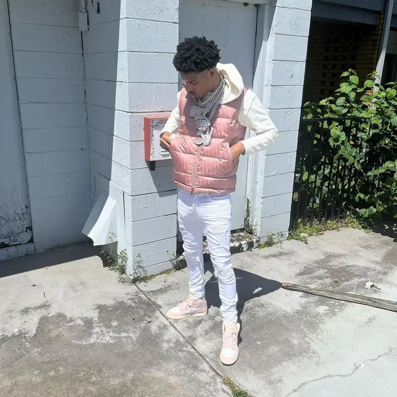 Nardo Wick outfit in Dior, Amiri, and Nike, 2023