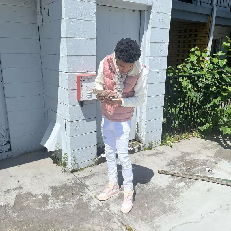 Nardo Wick outfit in Dior, Amiri, and Nike, 2023