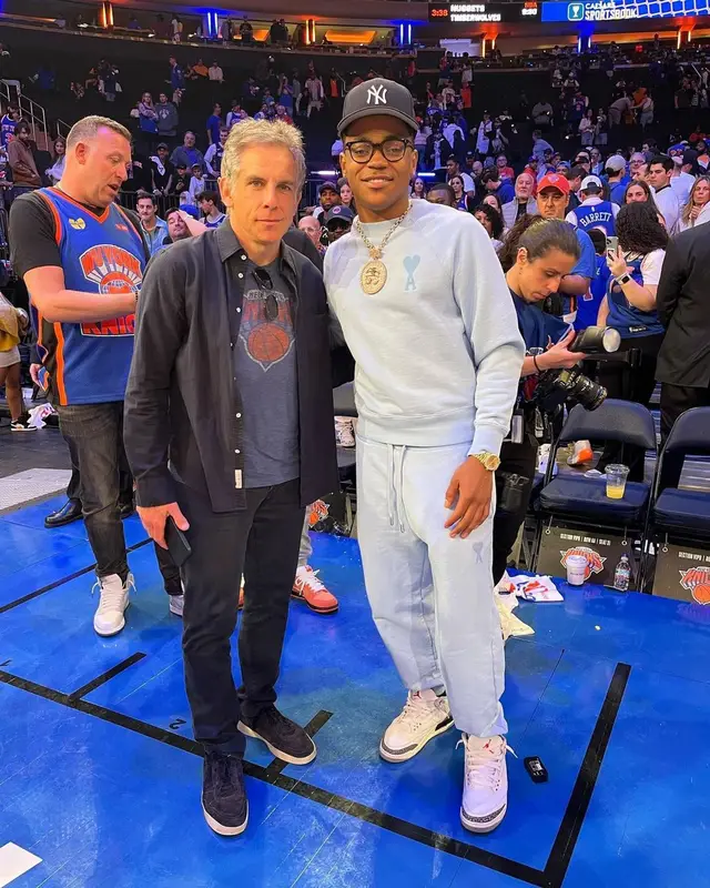 Michael Rainey Jr. outfit in Ami Alexandre Mattiussi, Jordan, and New Era, 2023