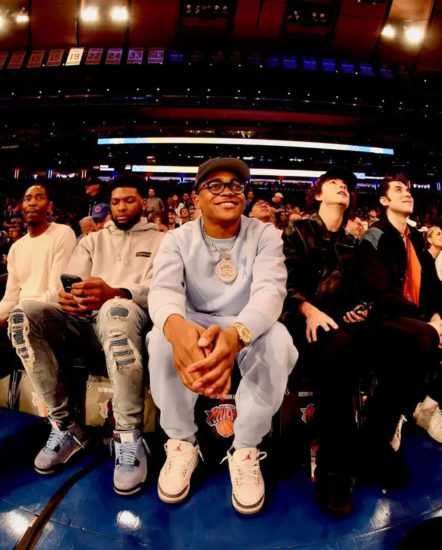 Michael Rainey Jr. outfit in Ami Alexandre Mattiussi, Jordan, and New Era, 2023