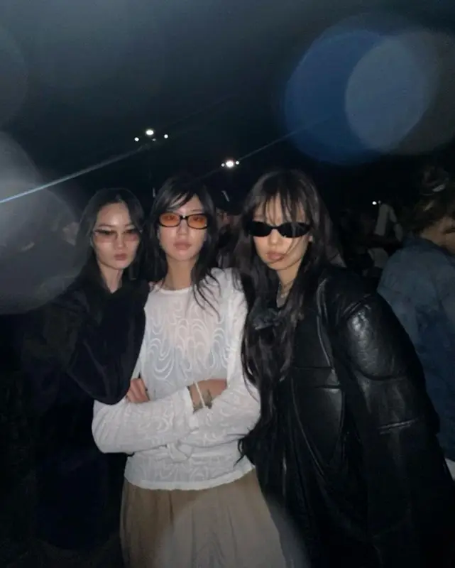 Kim Jennie outfit in David Koma, 2023