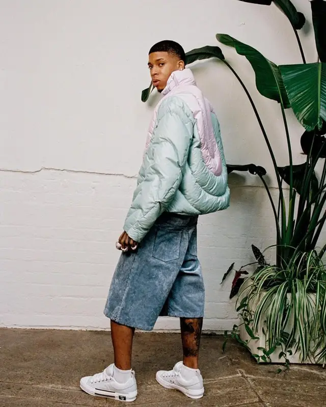 NLE Choppa outfit in Dior and ERL, 2023