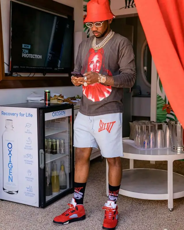 Fabolous outfit in Saint Michael, Jordan, and Only In New Orleans, 2023