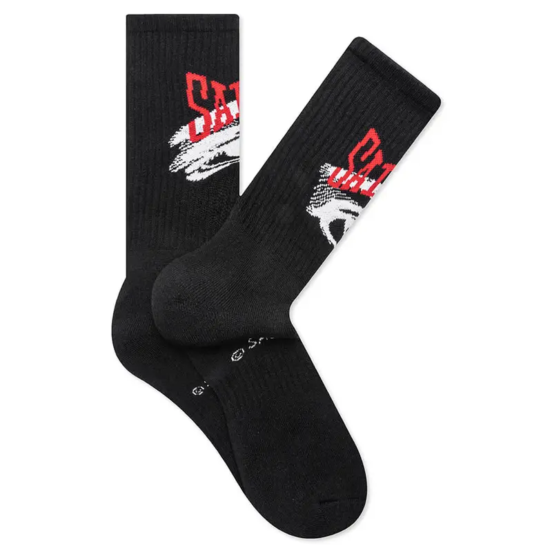Saint Michael Black Eye Socks $60