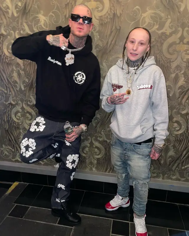 Millyz outfit in Readymade, Denim Tears, and Nike, 2023