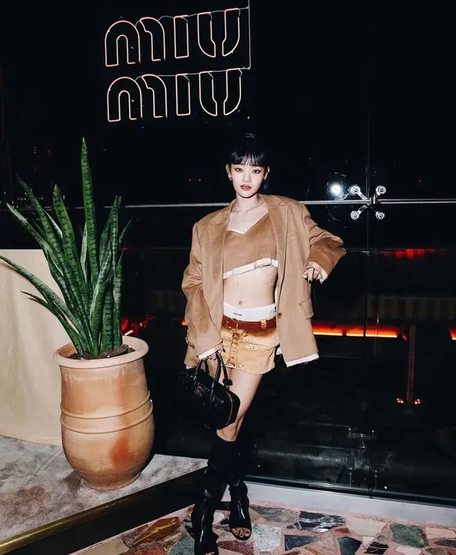 Minnie outfit in Miu Miu, 2023