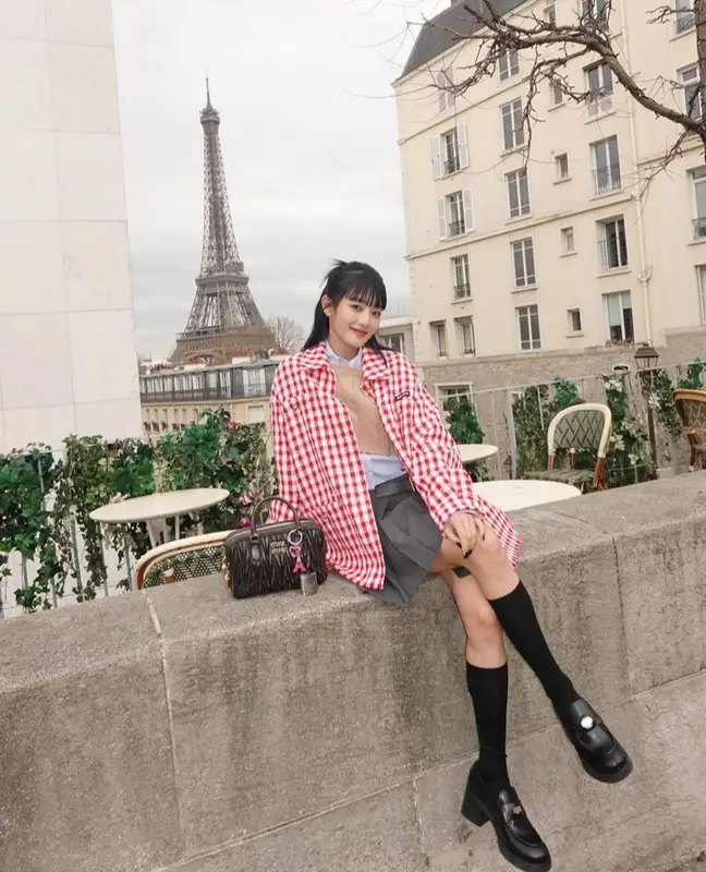 Minnie outfit in Miu Miu, 2023