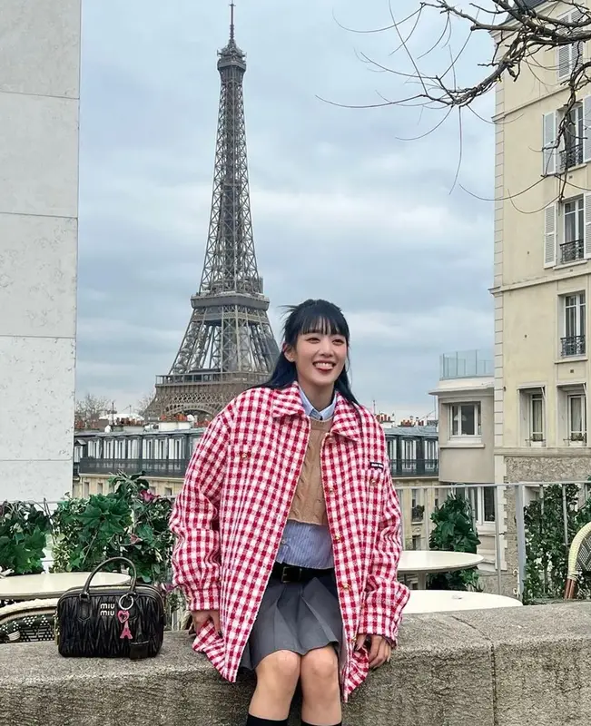 Minnie outfit in Miu Miu, 2023