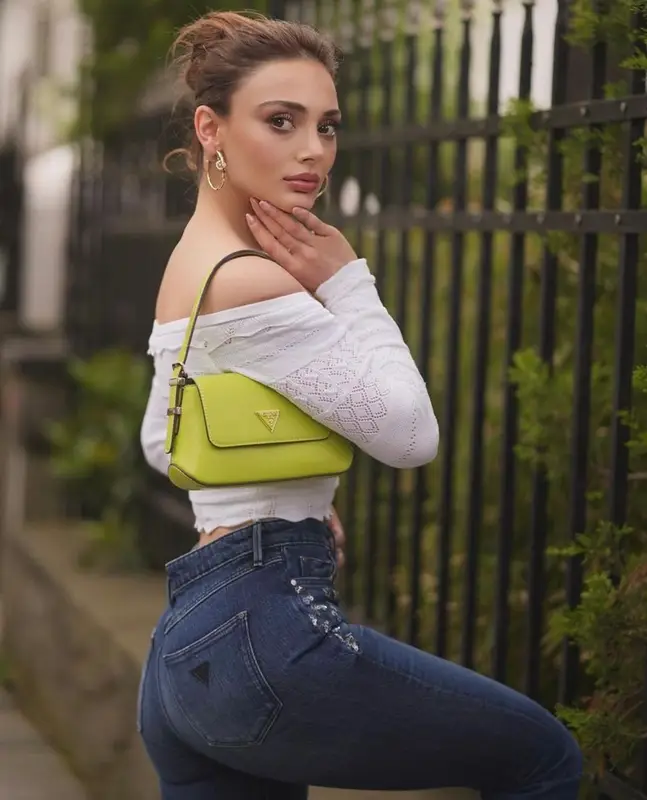 Rabia Soyturk outfit in Guess, 2023