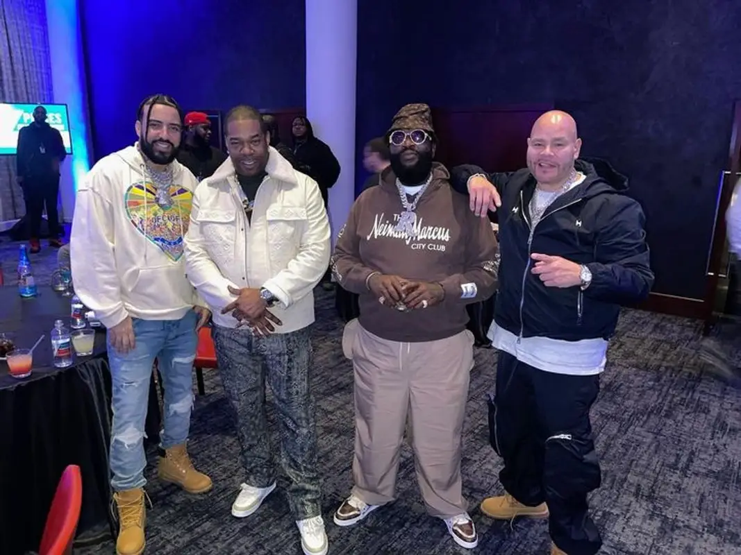 Fat Joe outfit in Bottega Veneta and Timberland, 2023